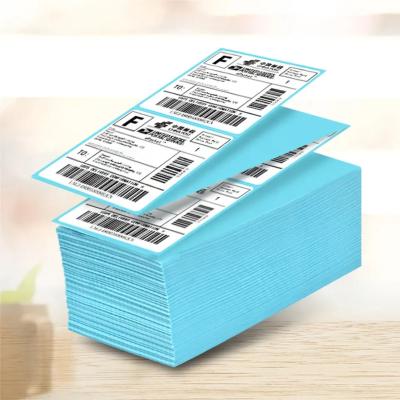 China High Quality Custom Waterproof 4x6 Hot Label Self Adhesive Transport Packaging Blank Label Scratch Resistant Rolls Supplier for sale