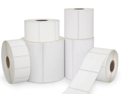 China Waterproof Custom Supplier Direct Thermal Labels 500 Labels / Rolls For Shipping Blank Label Rolls for sale