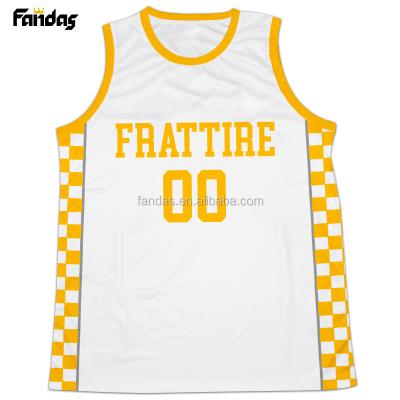 China OEM Antibacterial Basketball Tank Top Sublimation Custom Sports Wear Basketball Uniform for sale