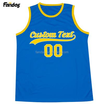 China Custom Team Order Good Quality Mens Basketball Tank Tops Wholesale Sublimation Antibacterial Antibacterial for sale