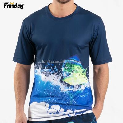 China Plus Size Antibacterial Custom Mens Antibacterial T Shirt Fishing Shirt Quick Dry Tees for sale