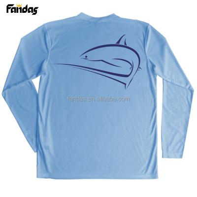 China Antibacterial Long Sleeves Custom Fishing Shirts Fishing Wear Quick Dry UV Protection for sale