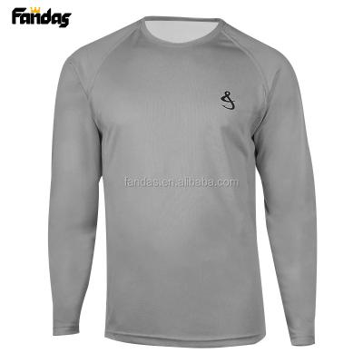 China CUSTOM LOGO Men's Antibacterial Long Sleeve Antibacterial Fishing White T-Shirt Tank Tops SPF Long Sleeve T-Shirt Outdoor Wear for sale