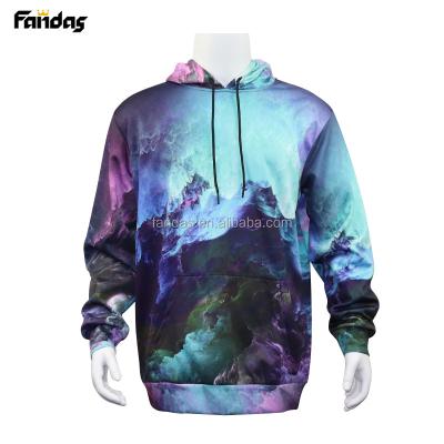 China Custom Polyester Fleece Polyester Fleece OEM Sublimation Printing Men's Sweatshirts Pullover Hoodies for sale