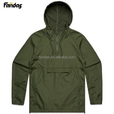 China Wholesale Wind Breaker Custom Hooded Single Jacket Men's 100% Polyester Sweater Anorak for sale