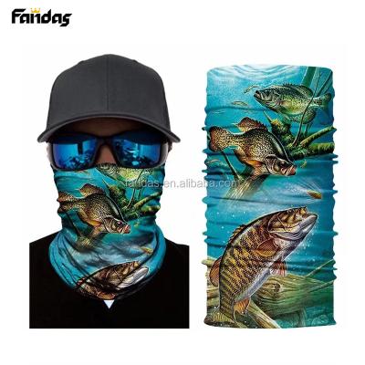 China Multifunctional Custom Antibacterial Printing Bandana Headband Antibacterial Use Microfiber Head Cover Mask Neck Fishing Cuff for sale