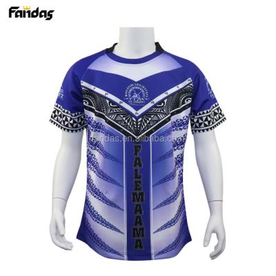 China OEM Suppliers Antibacterial Rugby Shirts Antibacterial League Uniforms Custom Rugby Jersey for sale