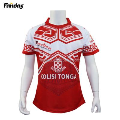 China Good Quality Antibacterial Antibacterial Custom Sublimation Printing World Cup Sports Tank Tops Polo Rugby Shirt for sale