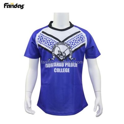 China Custom Popular Antibacterial Antibacterial Dye Sublimation Breathable Rugby Wear For Training for sale