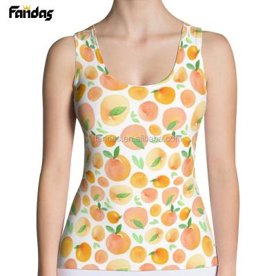 China 100% Polyester 100% Polyester Women's Tank Top 100% Polyester Fabric Tank Top Full-Frame Top for sale