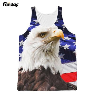 China 100% Polyester 100% Polyester Sublimation Tank Tops Mens Tank Tops Womens Vests Fabric 100% Polyester for sale