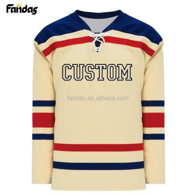 China Shirts & Tops Shirts & Custom Professional Laced Collar Ice Hockey Upper Tank Tops for sale