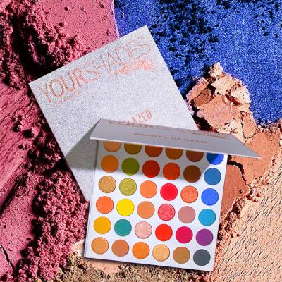 China Custom Logo Makeup Eye Shadow Matte Waterproof Pigmented Eyeshadow Palette for sale