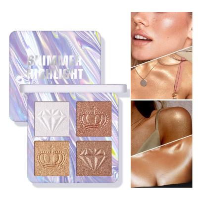 China Dropshipping Bare 2 Color Sunscreen Long Lasting Highlighter Palette Durable Lighting Highlight Bar for sale