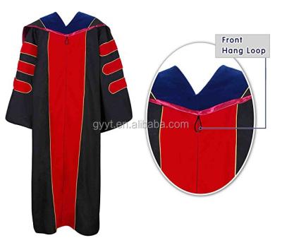 China School Dresses Classic Unisex-Adult Graduation Gown PHD Doctoral Hood for sale