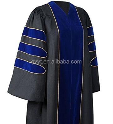 China England Hot Sale Wholesale School Regalia Graduation Gowns Doctoral Doctoral Uniform for sale