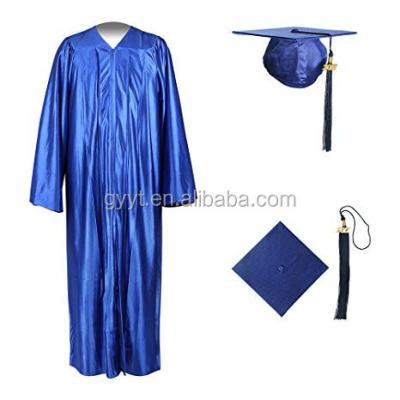 China School Dresses 2017 Graduation Gown Shiny Hat Tassel Set For High School And College Ceremony for sale