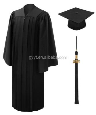 China School Clothes Classic Black Bachelor Dress College Graduation Academic Dress for sale