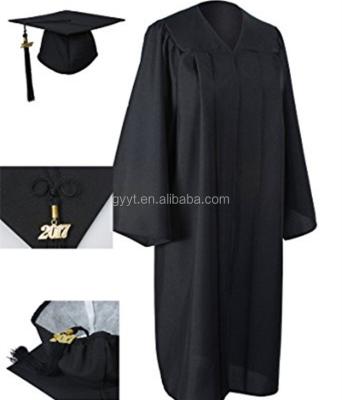 China School Clothes Black Custom Graduation Gown Bachelor Dress for sale