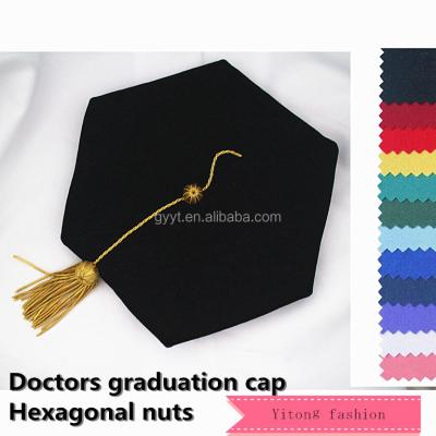 China School Clothes 2017 New Style Sale High Quality Graduation Hats Doctoral Tam Manufacturer for sale