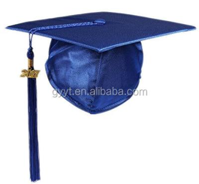 China School Clothes Luxury Adult Elastic Float School Graduation Hat With Tassel 2017 for sale