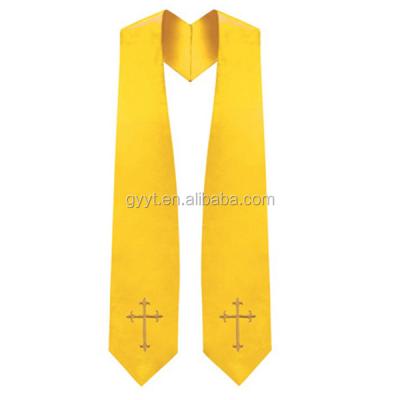 China School Clothes Hand Stitched and Trimmed Graduation Stole Religion Stoles for sale