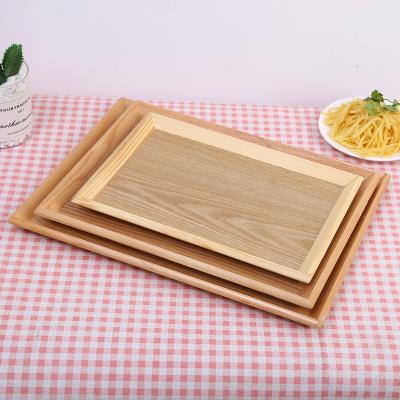 China Bamboo Sustainable Tableware Customization Household Fruit Tray Japanese Style Wooden Tea Rectangular Dishes for sale