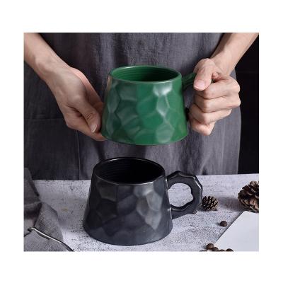 China Retro Viable Japanese High Temperature Household Ceramic Mug Clay Mug Personality Coffee Cup for sale