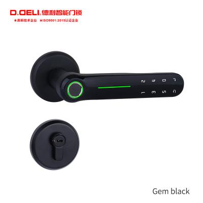 China Fashion Trendy Zinc Alloy Biometric Split Fingerprint Lock Slot Door Smart Smart Lock For Home Apartment for sale