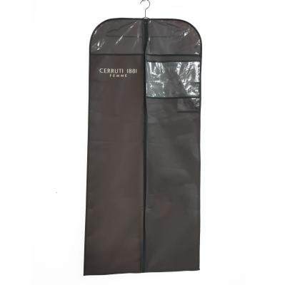 China Custom Logo Garment Bag Suit Cover Travel Shopping Non Woven Garment Bags for sale