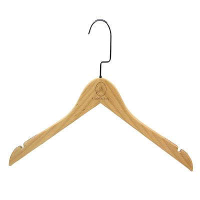 China Eco-friendly Material Factory Price Laminated Wooden Hanger High Quality Wooden Hotel Hanger for sale