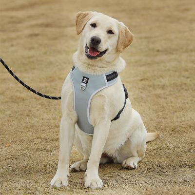 China Safe Outdoor Solid Goods Stored Quick Released Easy Adjustable Soft Buckle Pet Cats Dog Vest Reflective Pet Harness for sale