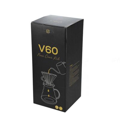 China Viable Nenya 4 Pieces V60 Bartender Set With Size 02 Dripper Server Teaspoon Coffee Filter Paper for sale