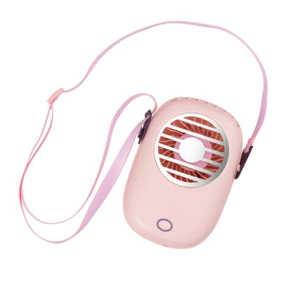 China Handheld Fan Available Hang Rope Design Portable Fans Mini Usb Water Spray Mist Fan Necklace Small Mini for sale