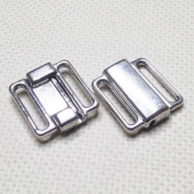 China Environmentally Friendly Zinc Alloy Zipper Front Buckle Underwear Buckles Bra Buckles for sale