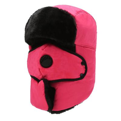 China breathable & Wholesale Custom Waterproof Beanie Windproof Russian Face Mask Winter Trooper Hat Ear Flap Hunting Hat for sale