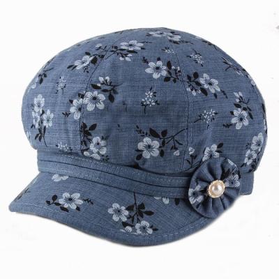 China 2021 Promotional High Quality Beret Hat Wholesale Elegant Octagonal Newsboy Hat Character Drop Hats Adjustable Women for sale