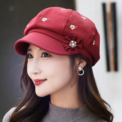 China breathable & Fashion Waterproof British Korean Casual Hat Student Retro Style Beret Warm Winter Hats for sale