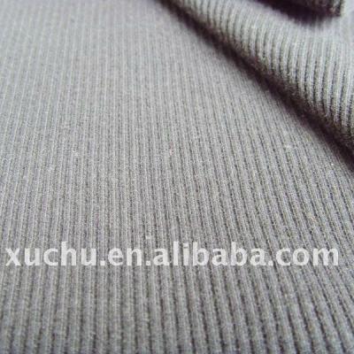 China Cotton Spandex Anti-UV 2*2 Rib Knitted Fabric for sale