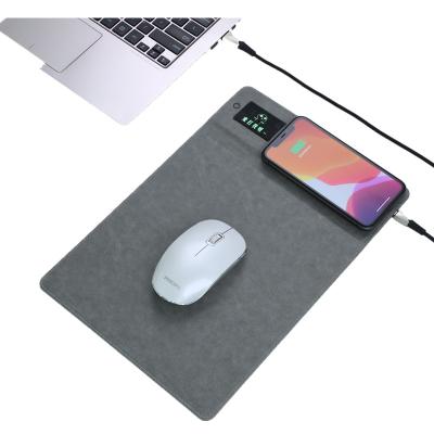 China Good Quality 10w Qi Wireless Charger Pad Radiation Protection Fast Charging Mouse Pads With Cheapest Price for sale