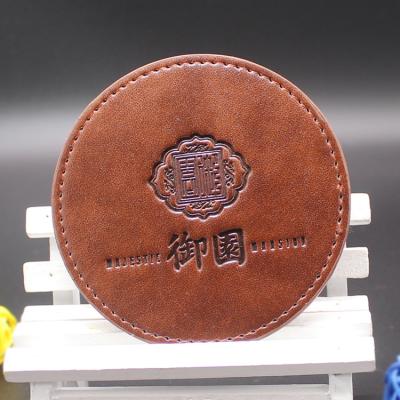 China Sustainable Custom Luxury Hexagon Cup Coaster Leather Square Coasters With Cheap Prices for sale