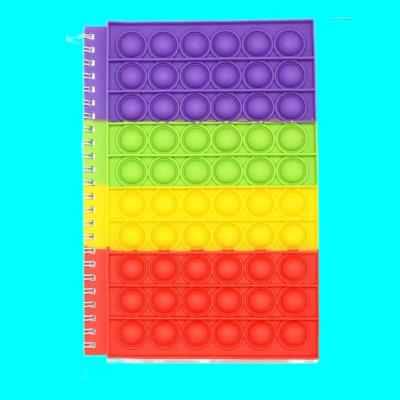 China High Quality Custom Notebook With Best Price Eco-friendly Paper Minis Finger Bubble Silicone Cover Notepad Student Notebook With Best Price for sale