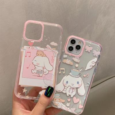 China Shockproof Customization Printed Clear Acrylic Silicone Phone Case For Iphone for sale