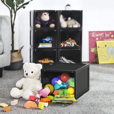 China High Quality Custom Viable Folding Kids Toy Storage Boxes Plastic Material Wholesale for sale