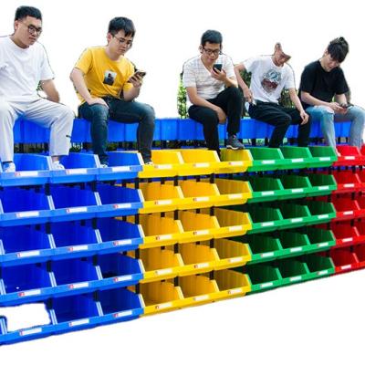 China Work Bin 460*295*170mm Plastic Workshop Spare Parts Panels Shelf Stackable Bins For Auto Spare Parts Storage for sale