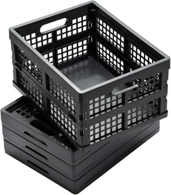 China Sustainable Outdoor Plastic Heavy Duty Folding Crate Storage Pallet Bulk Color Box for sale