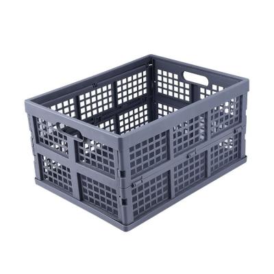 China Sustainable Collapsible Plastic Storage Container Extra Large Low Price Plastic Storage Basket For Household for sale