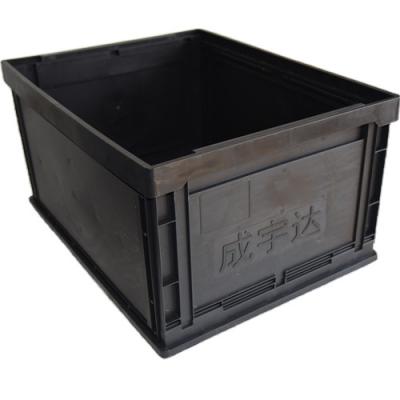 China Solid Box Warehouse Collapsible Folding Plastic Fishing Disassembled Virgin PP Transport Turnover Storage Crates Box for sale