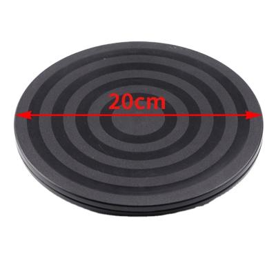 China Contemporary Free Spinning Plastic Black Turntable Lazy Susan Display Round Swivel Plate Turntable for sale