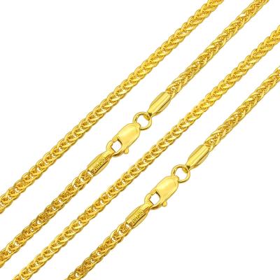 China Trendy Hip Hop Heavy Cool 18K Real Gold Street Style High Grade Chopin Necklace Chain Jewelry for sale